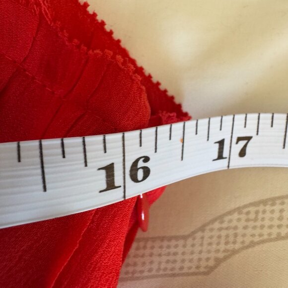 Red 100% Silk Club Monaco Mini Cocktail Dress - Picture 12 of 15